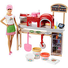 Лялька Барбі Піца шеф Піцерія Блондинка Barbie Pizza Chef FHR09