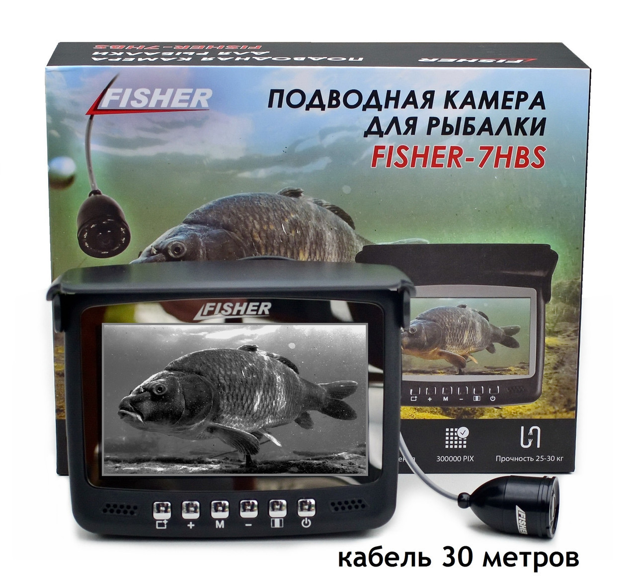 Подводная камера Fisher CR110-7HBS кабель 30 метров - фото 1 - id-p983821512