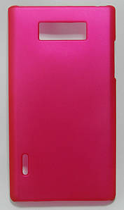 Чохол пластиковий матовий на LG Optimus L7 P700 P705, в асортименті Малиновий