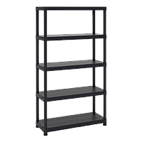 Універсальний стелаж на 5 полиць Universal Ven 104-5 Чорний (Papatya-TM)