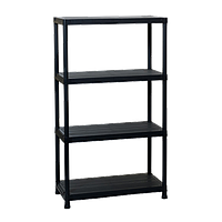Універсальний стелаж на 4 полиці Універсальний Vent 84-4 Чорний (Papatya-TM)