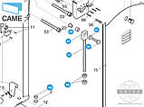 CAME 119RIG180 болт кріплення пружини верхній G4040 G4041 запчастина для шлагабума, фото 5
