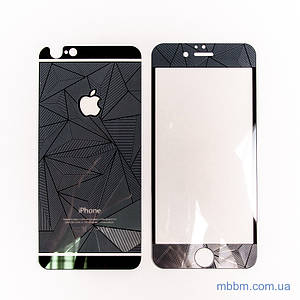 Захисне скло iPhone 6 + back кольорове