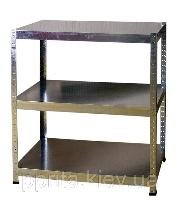 Металевий поличний стелаж 1000х710х310х3 полиці метал, фото 1