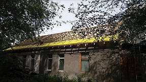 Полный демонтаж старой крыши и монтаж новой на пр. Петровского 6