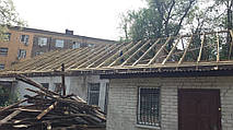 Полный демонтаж старой крыши и монтаж новой на пр. Петровского 9