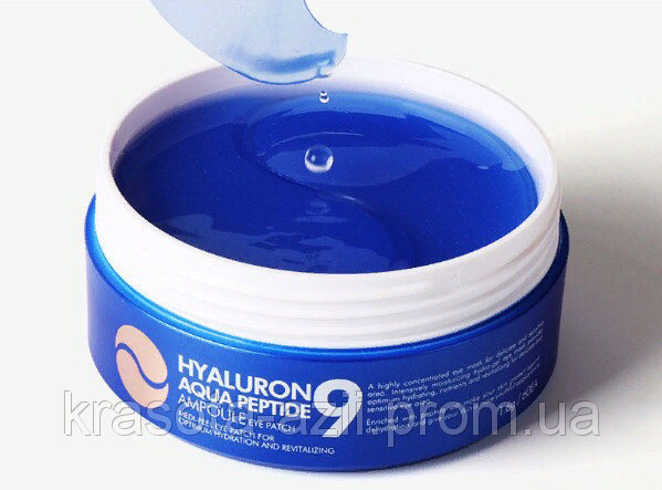MEDI-PEEL Hyaluron Aqua Peptide 9 Ampoule Eye Patch — гідрогелеві патчі глибокого зволоження з пептидами