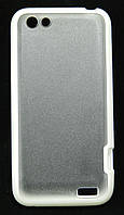 Чехол силикон и пластик на HTC ONE V T320e белый