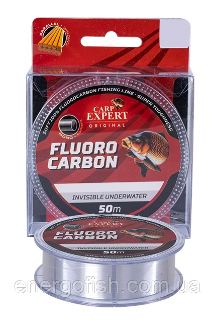 Флюорокарбон Carp Expert Fluorocarbon 50м 0.25мм 9.22кг - фото 1 - id-p952014961