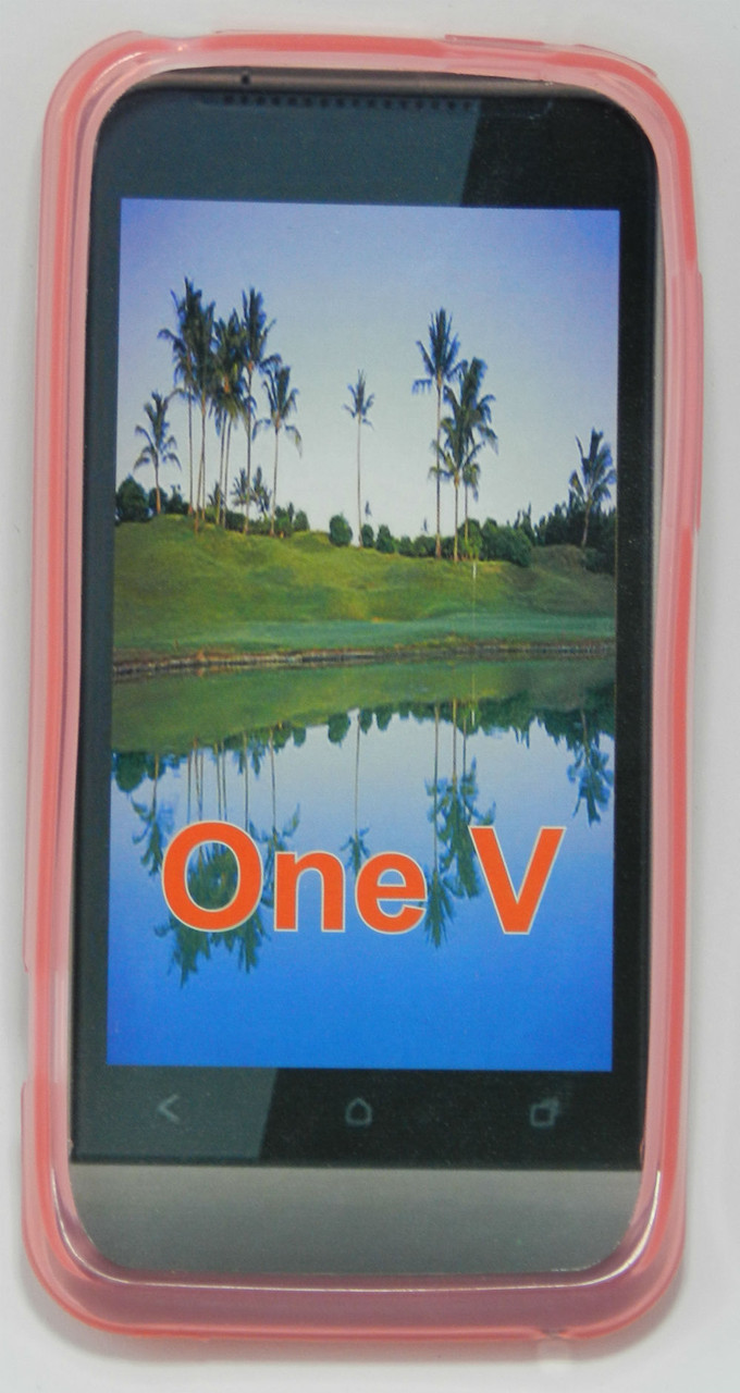 Чехол силиконовый матовый на HTC ONE V T320e - фото 4 - id-p12011403