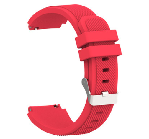 Силіконовий ремінець Youth Version для Xiaomi Amazfit Bip / Lite / 20 мм рифлений Червоний 1709P