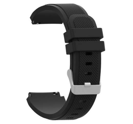 Силіконовий ремінець Youth Version для Xiaomi Amazfit Bip / Lite / 20 мм рифлений Чорний 1709P