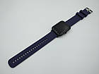 Силіконовий ремінець Youth Version для Xiaomi Amazfit Bip / Lite / 20 мм рифлений Синій 1709P, фото 3