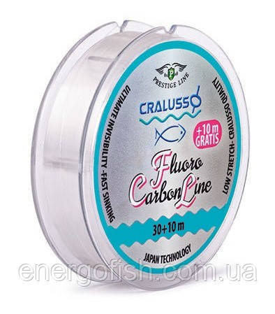 Флюорокарбон Cralusso Prestige Fluorocarbon Line 30+10м 0.14мм 1.92кг (2090)