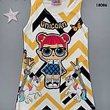 Сукня LOL для дівчинки. Маломірне. 98-104 см, фото 2