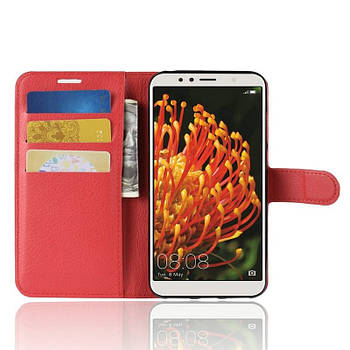Чохол-книжка Litchie Wallet для Huawei Y6 2018 Червоний