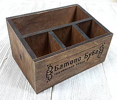 Органайзер для кафе та ресторану для серветок, перцю, солі 4 секції, косою