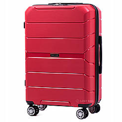 Валіза Wings Поліпропілен Середня (M) Червона