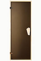 Двері для лазні-бочки під ключ і сауни Tesli Sateen 1900 x 800