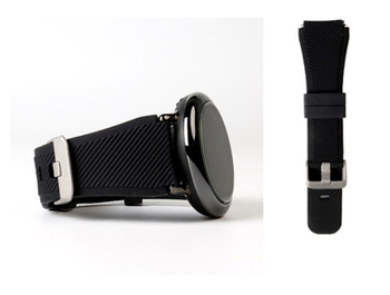 Силіконовий ремінець SIKAI Classic Gear для Amazfit GTR 2 / Pace / Stratos / 22 мм рифлений Чорний 1637P