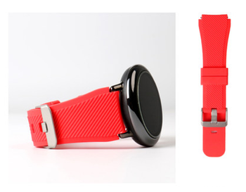 Силіконовий ремінець SIKAI Classic Gear для Amazfit GTR 2 / Pace / Stratos / 22 мм рифлений Червоний 1637P