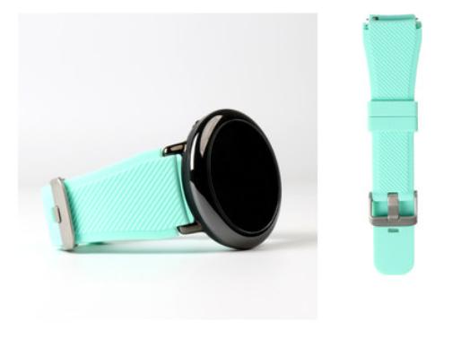 Силіконовий ремінець SIKAI Classic Gear для Amazfit GTR 2 / Pace / Stratos / 22 мм рифлений М'ятний 1637P, фото 1