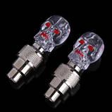 "Ride or die" — ковпачки на ніпель, що світяться,золітник у формі Черепа-Зелений. за 1 шт., фото 6