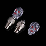 "Ride or die" — ковпачки на ніпель, що світяться,золітник у формі Черепа-Зелений. за 1 шт., фото 9