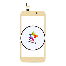 Сенсор (тачскрін) Ergo A502 золотий