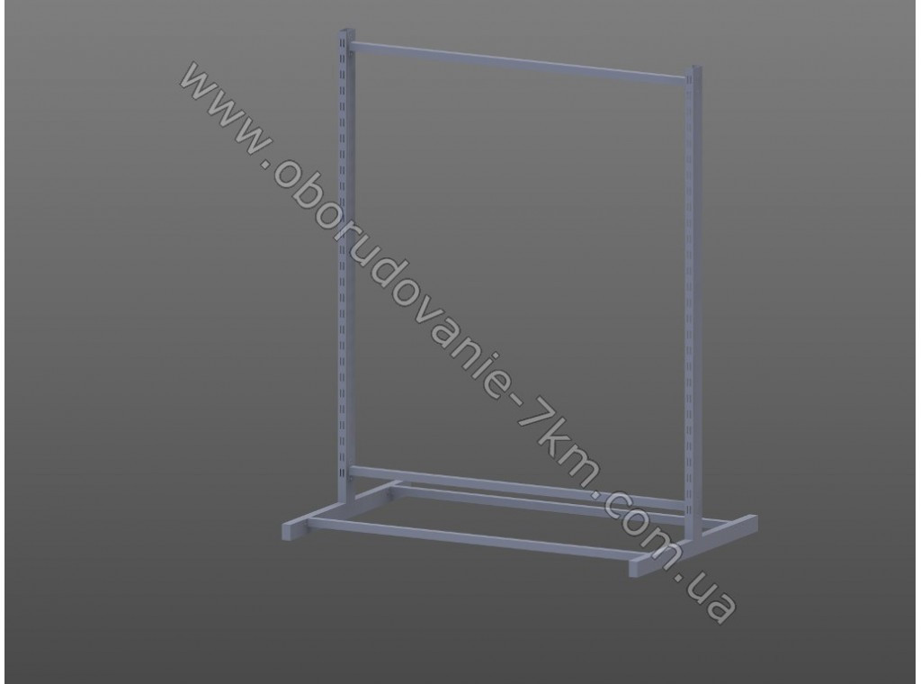 Стійка рейка (острівна) закрита, посилена 90, 100, 120см (білий, чорний)