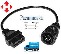 Переходник OBD-II на 14 pin VW LT