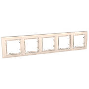 MGU4.010.25 Рамка 5-місна, слонова кістка, Unica Colors Basic Schneider Electric