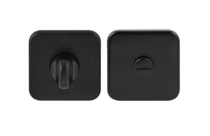 Дверна накладка (розетка) під фіксатор URFIC 5235 WC Чорний матовий, фото 1