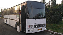 Производство и замена лобового стекла триплекс на автобусе Van Hool T815 Alizée M28  в Никополе (Украина). 5