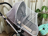 Москітна сітка для коляски з дугами Сіра, фото 2