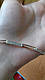 Ніжний срібний браслет із золотою пластиною 20 розмір, фото 7