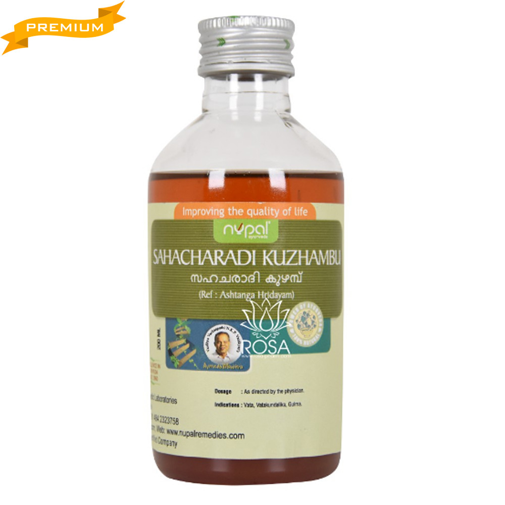 Сахачараді Кужамбу (Sahacharadi kuzhampu, Nupal), 200 мл — для всіх судинних проблем нижче за пупку