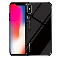 Чехол бампер Primo Gradient Glass для Apple iPhone X / Xs - Black