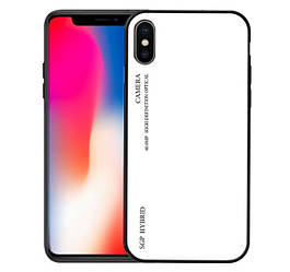 Чохол бампер Primo Gradient Glass для Apple iPhone X / Xs - White
