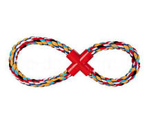 Іграшка для собак Восьмині мотузкова Trixie Denta Fun Greifer, 35 см
