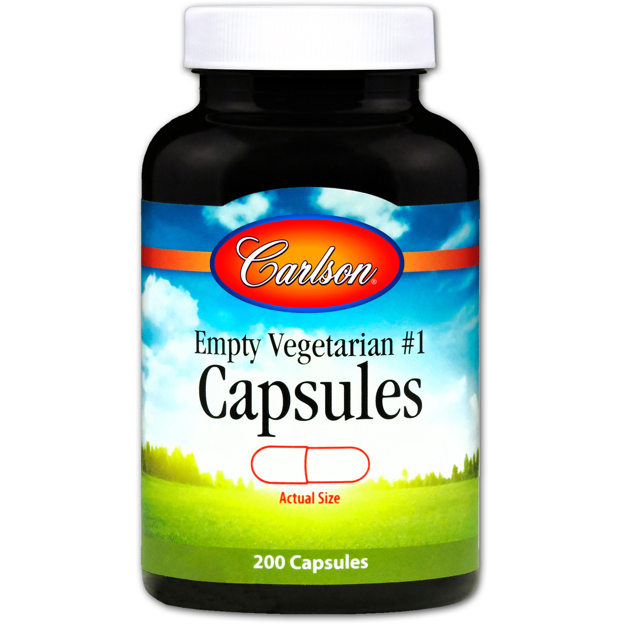 Carlson Labs, Empty Vegetarian #1 Capsules, 200 Capsules