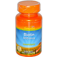 Біотин, Biotin, Thompson, 800 мкг, 90 таблеток