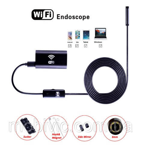 ORIGINAL Мінікамера Ендоскоп Wi-Fi (довжина 2.0 m) — жорсткий кабель