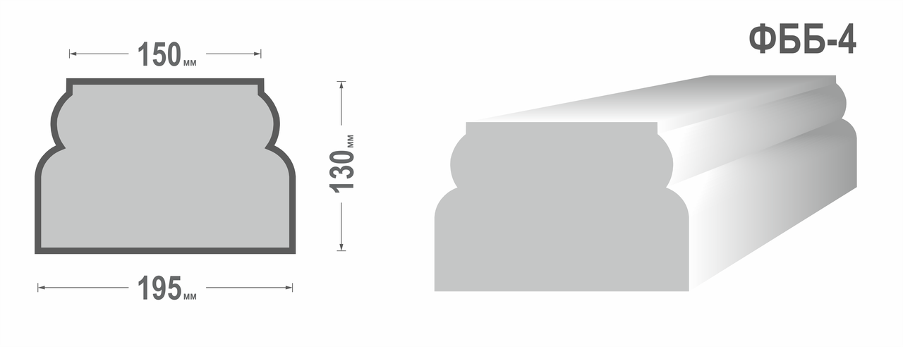 Підстава балюстради ФББ-4