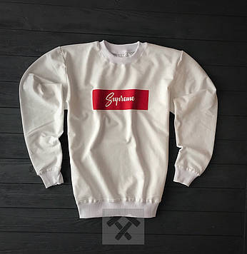 Білий світшот Supreme (Ідеальна)