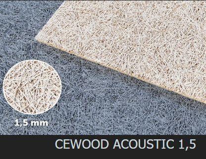 Акустична панель CEWOD, широка 1,5 мм, кромка Р5, натур. колір, 1200м. * 600ммм. * 25мм.