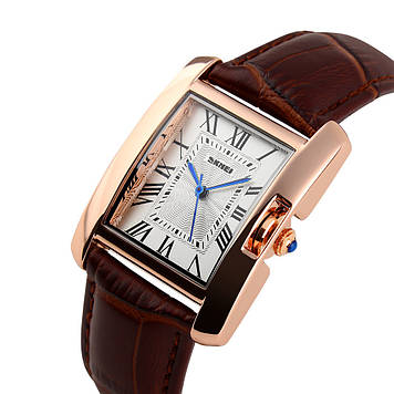 Жіночий класичний годинник Skmei 1085 Spring коричневий