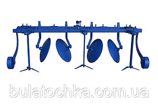 Окучник дисковий універсальний 2-х рядний (з плоскорізами), фото 2