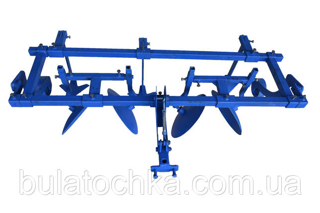Окучник дисковий універсальний 2-х рядний (з плоскорізами), фото 1