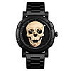 Чоловічий годинник із золотим черепом Skmei 9178 Skull, фото 2